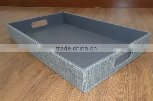 High Quality Desk Accessories Faux Leather Tray