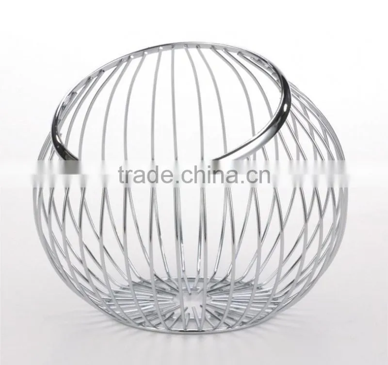 Wholesale Hot Sale Semicircle Stainless Steel Fruit Basket,Fruit Basket BSCI