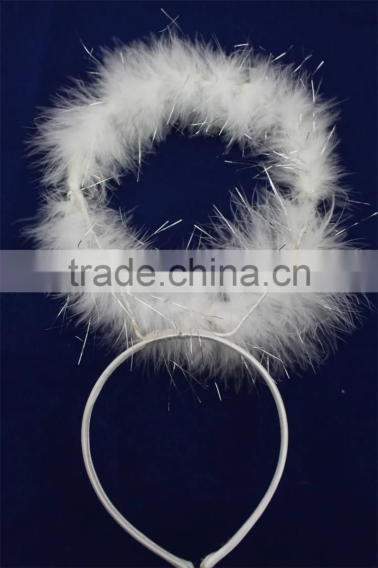 Party girl fashion headband flower headband feather hairband