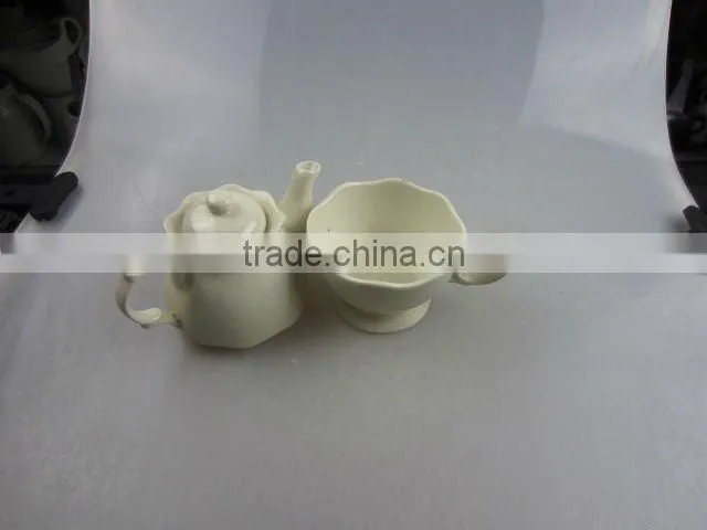 Stock set of coffee pot with cup