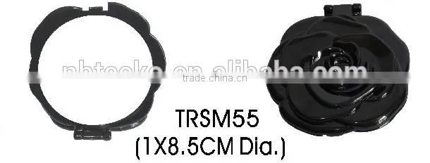 Cute flower shape plastic one-side round cosmetic mirror pocket mirror