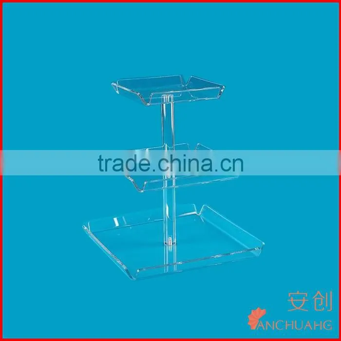 pop 3 tiers acrylic cupcake/buffet food display case