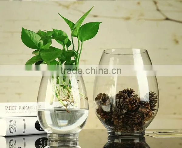 clear glass flower vase for home decoration tall glass vase