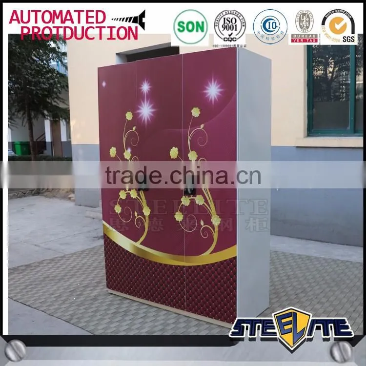 Wholesale locking clothing cabinet bedroom lockable clothes wardrobe closet