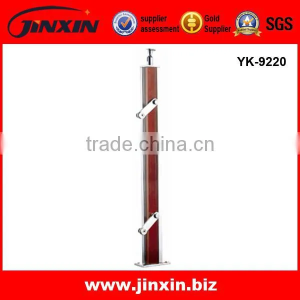 Guangzhou outdoor wood railing and stainless steel wood railing