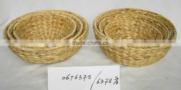 Round Waterhyacinth basket/garden planter/flowerpot