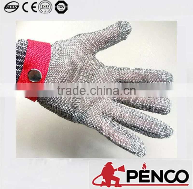 Stainless Steel Metal Mesh Butcher cut hand protected safety security Glove