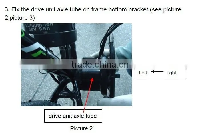 Bafang 8Fun BBS01 mid drive motor kit for ebike 36V 250W for European market
