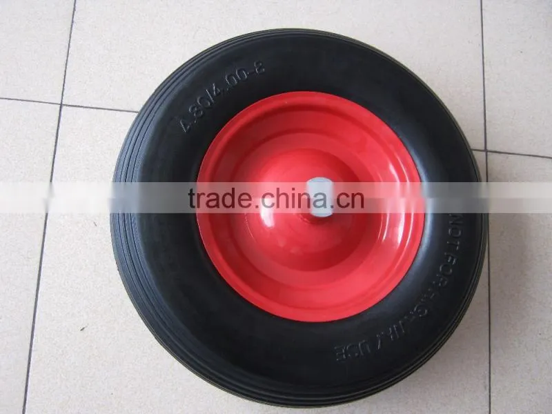 16'*4.00-8 PU FOAM WHEEL FP4008 WITH METAL RIM