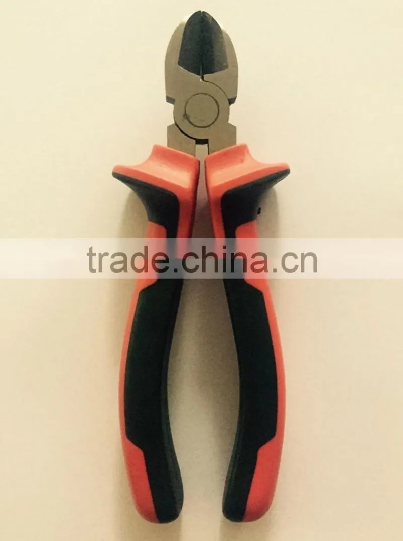 Diagonal Cutting plier with double color handle