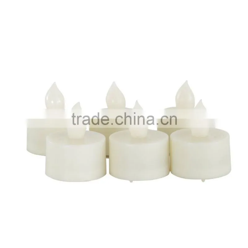 Candle Choice Set of 6 Flameless Tealights/Tea Lights with Dual-Time