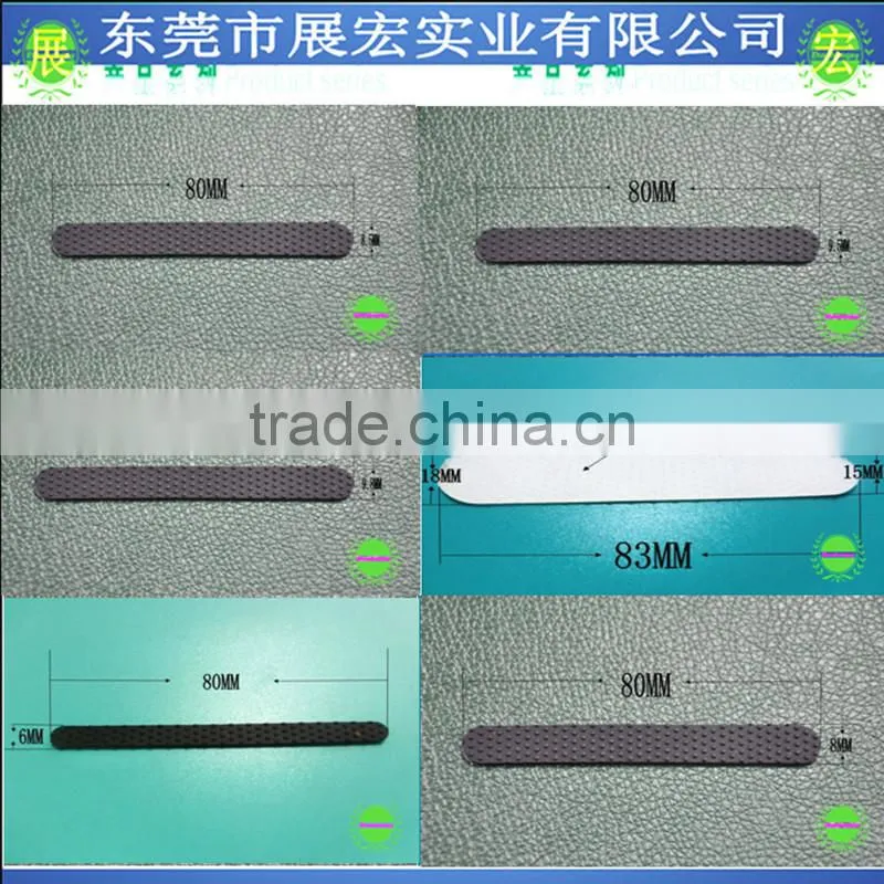 transparent silicone non-slip hanger strips for wooden coat hanger printed
