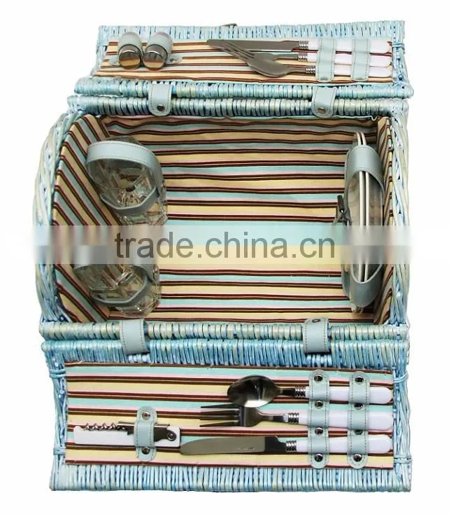 Factory wholesale cheap natural handmade natural outdoor wicker picnic basket
