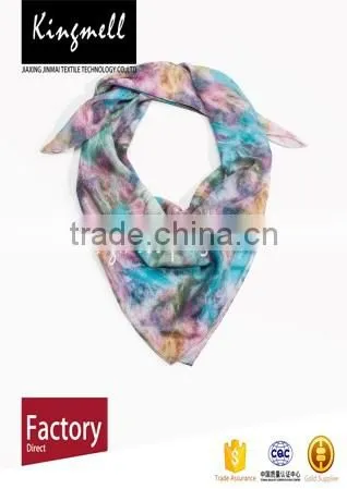 Custom New Arrival Digital Printed Silk Scarf for Ladies