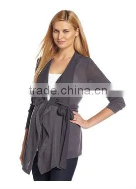 Three Seasons Maternity Women's Maternity Wrap Cardigan Maternity Swearter with Belt