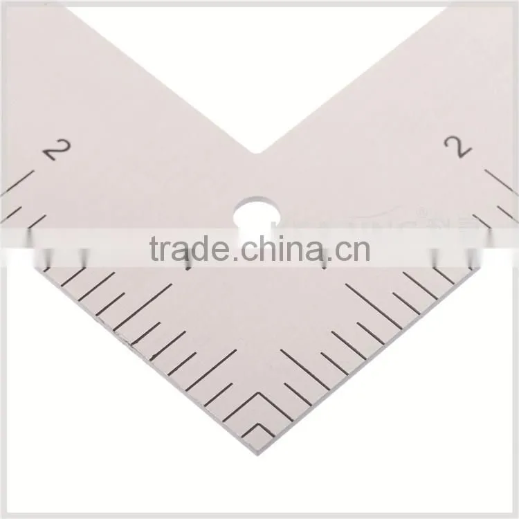 Kearing brand, 14'' & 24'' length metal L ruler, aluminum L shape ruler for sewing market, high quality metal ruler # 5124A