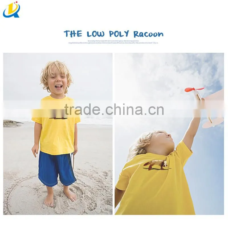 Top quality Black fancy boys custom printing kids t shirt children short sleeve T-shirt