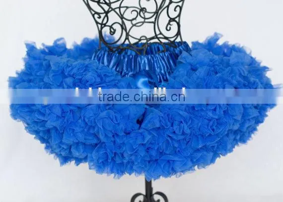 Wholesale blue tutu skirtsgirls rufle plus size skirts tutu dresses for girls