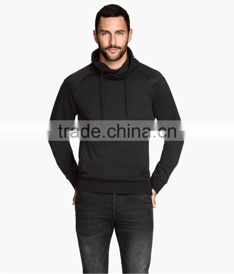 custom hooded sweatshirt, chimney collar sweatshirt