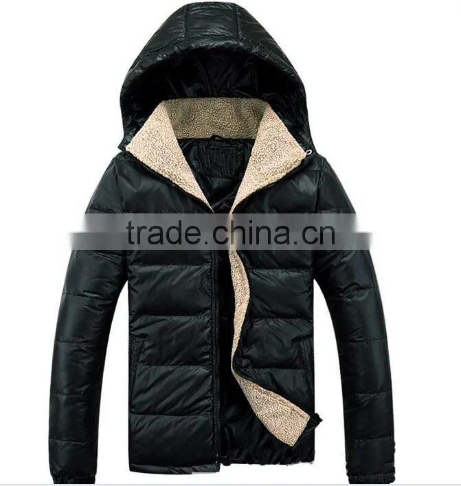 New Arrival outdoor sportswear waterproof winter men's down jacket with hood