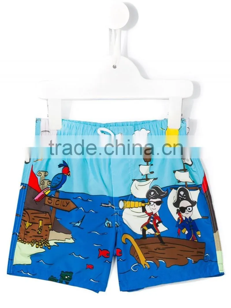 Hot sale Summer little baby boys print swim shorts custom beach board shorts swim trunks wholesale
