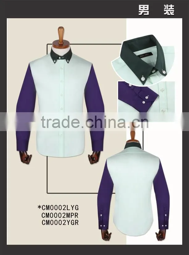 Latest 100% cotton colorful casual new fashion shirts for young men