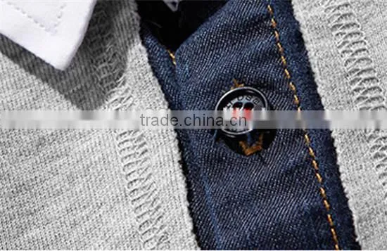 2016 men denim shirts wholesale , men denim casual shirt