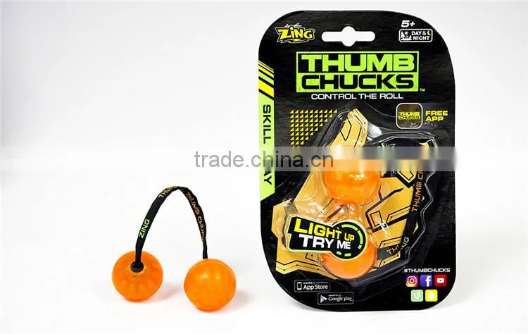 Hot Sell LED Fidget Toys Begleri ,Finger Yoyo Ball ,Thumb Chucks