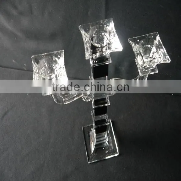 new design table crystal candle holder for home decoration