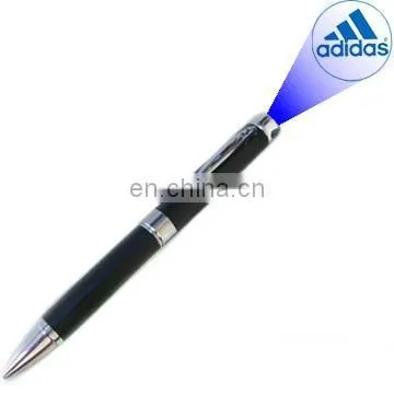 promo projector pen/torchlight pen w/rubber grip(batteries included,twist writing,click projector image,CE,RoHS approval)