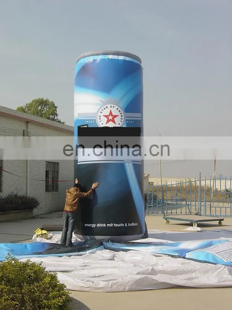 2017 Drink beer Promotional event custom inflatable advertising drink can stand beer can display stand
