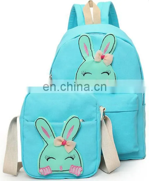 Hot sale canvas backpack with tote bag in stock