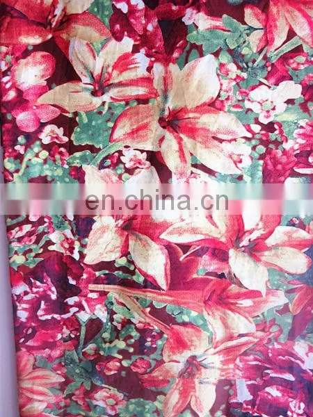 Printed Polyester/Cotton Fabric Spandex Jersey For Apparel