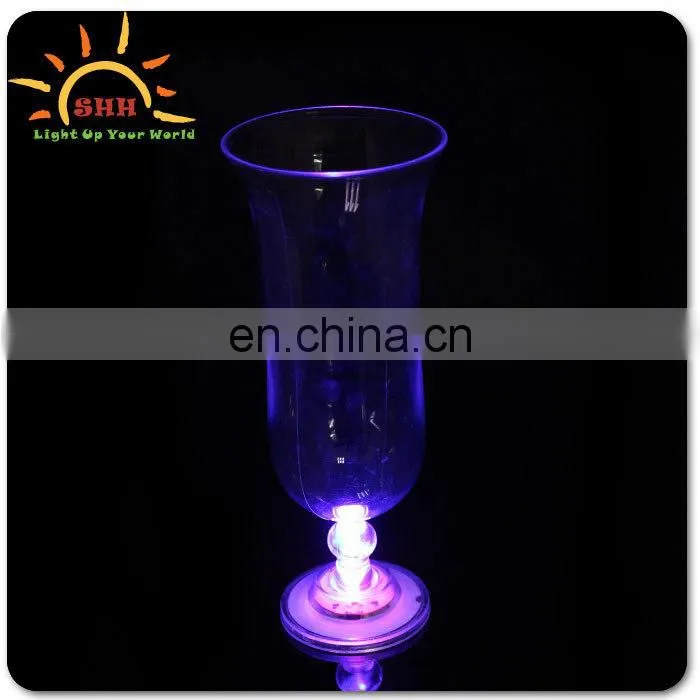 bar accessary decorating idea led hurricane glass plastic for party