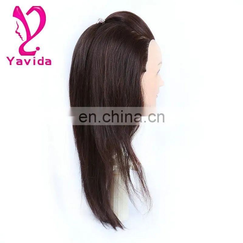 female mannequin head natural hair training mannequins head doll head for training For Hairdresser