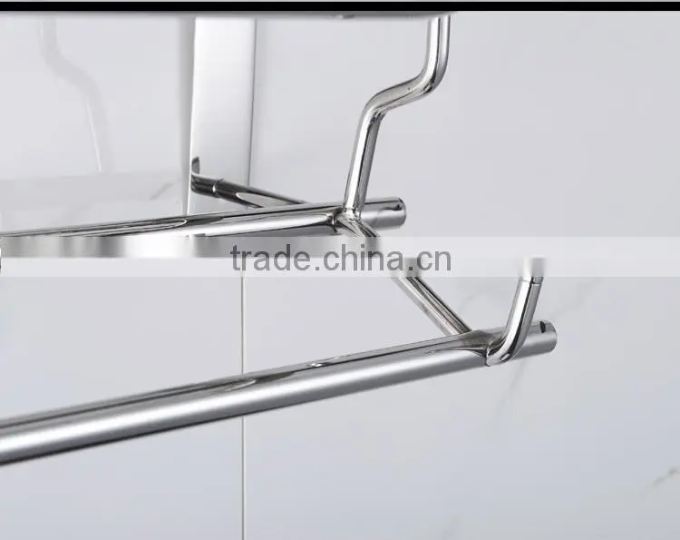 Wesda stainless steel and alloy bathroom towel shelf & clothes shelf A114