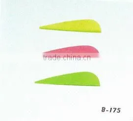 Arrow plastic feather fletching vanes 1.75",2",2.5",3",4",5" linkboy hunting