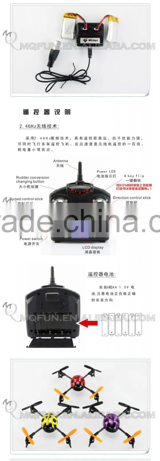 Mini Qute RC remote control flying 4 channel Q 2.4G Mini Quadcopter Headless mode 3D tumbling Educational electronic toy NO.V939