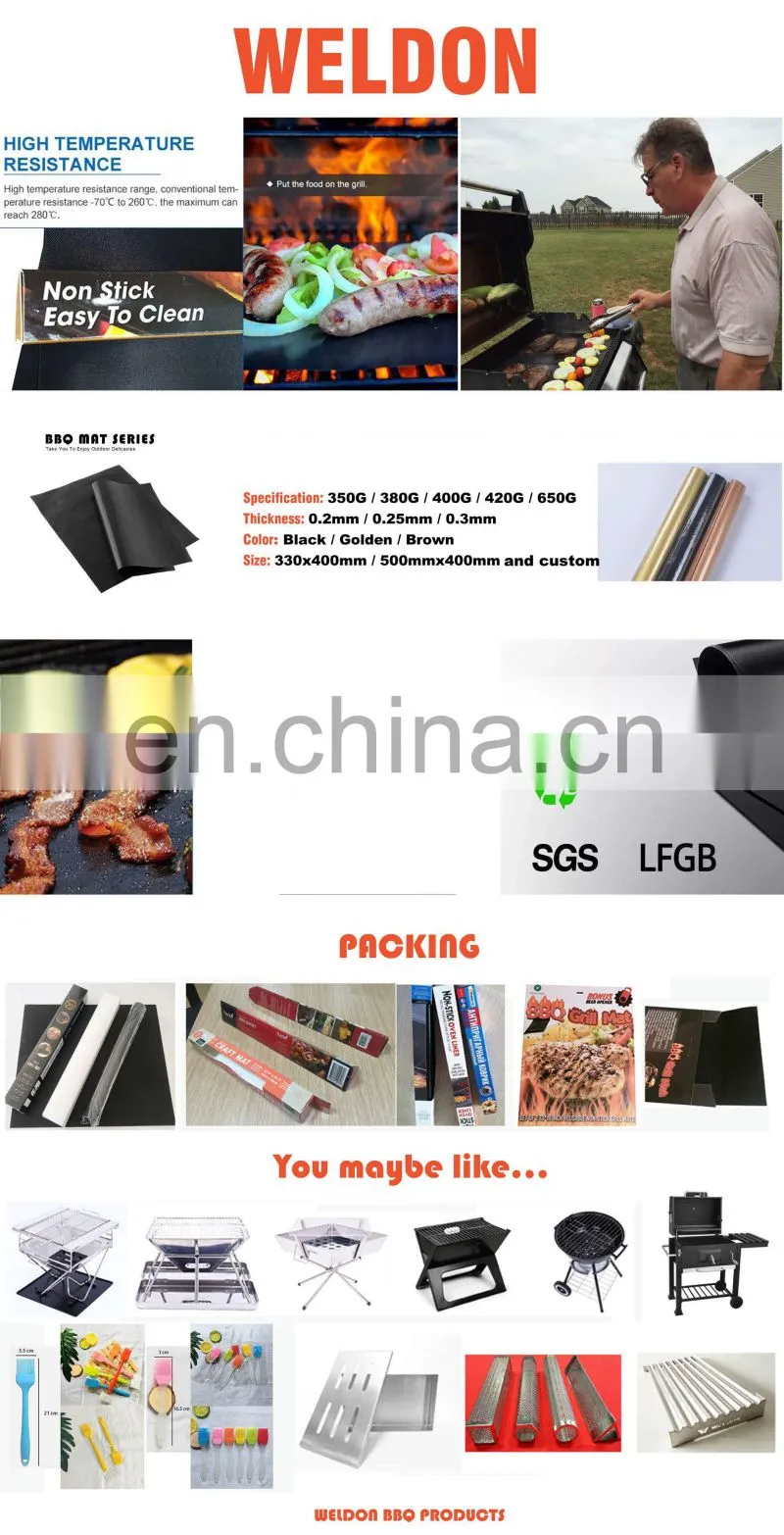 charcoal grill used in multi-scene camping parties Rectangular portable folding BBQ grill