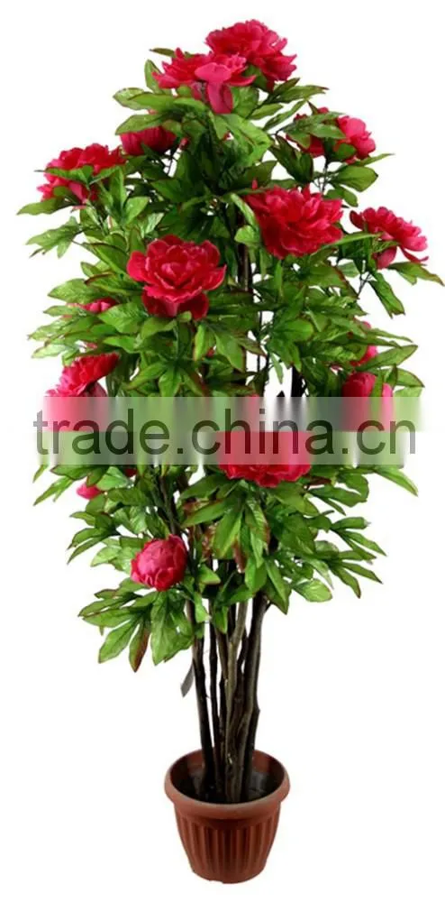 China manufacturer artificial plants artificial green trees with fruits and flowers ,fake flower and fruit trees