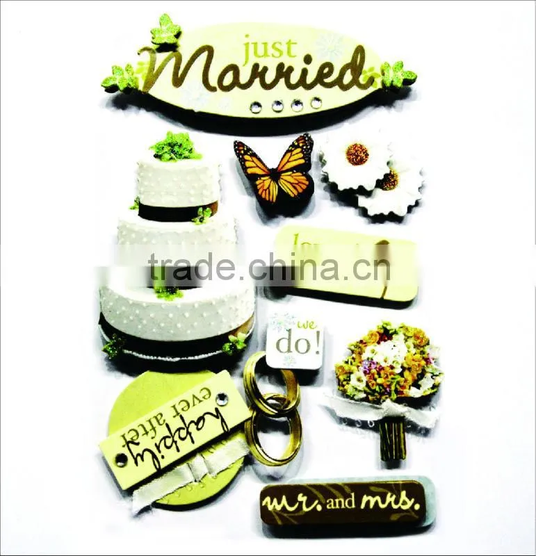 handmade sticker and diy sticker china