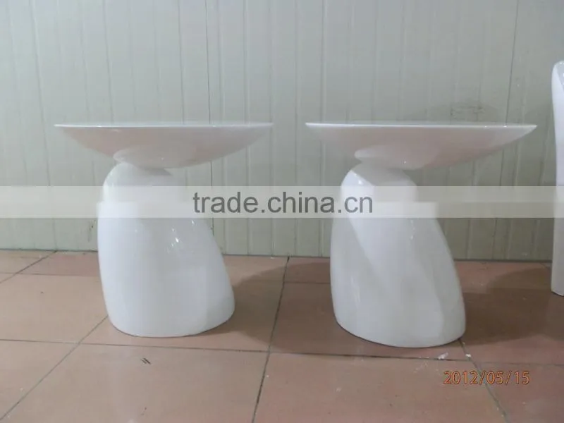 Parabel round shape fiberglass material restaurant table