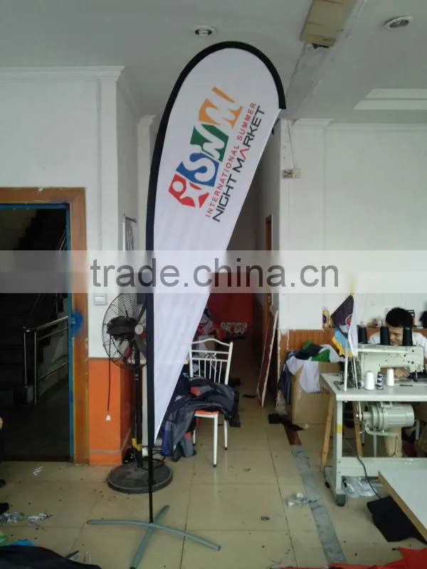 Beach flag bases Teardrop banner flag guangzhou