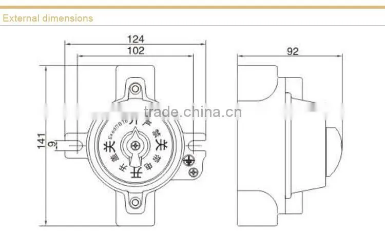 Explosion proof Lighting Switch