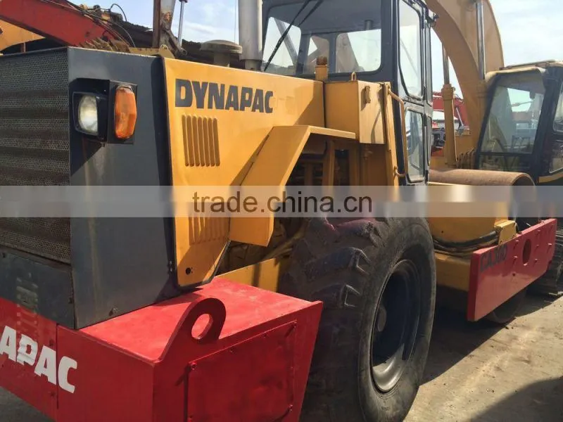 used road roller Dynapac CA30D compactor with water coolant engine, vibratory single drum compactor