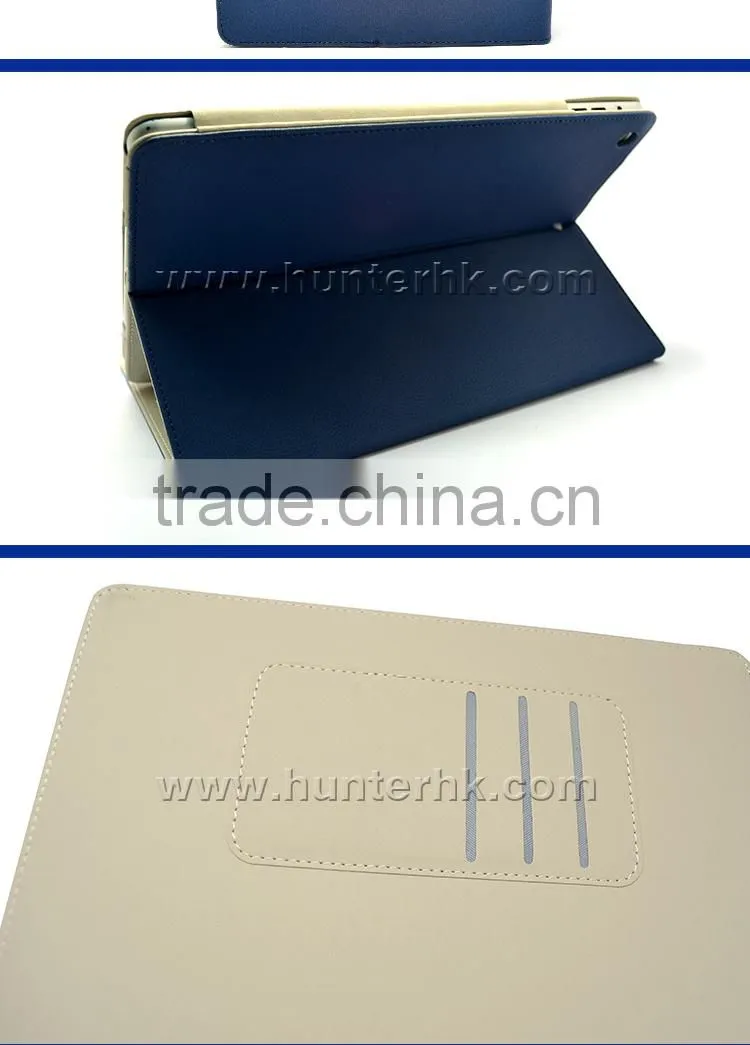 Blue Color PU Leather Tablet Case For iPad Mini