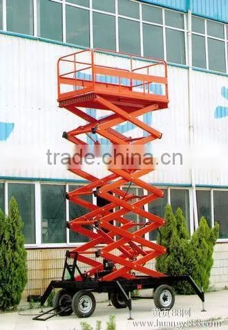 1.35~9m, 0.3 ton air hydraulic motorcycle lift table /double scissor lift table /small scissor lift table