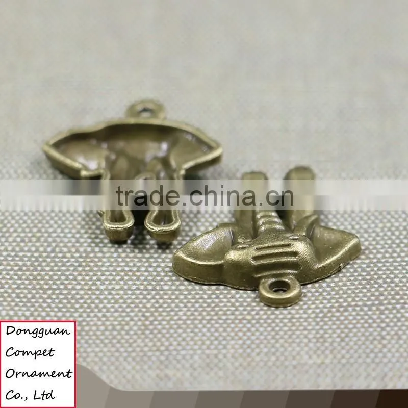 Compet wholesale diy jewelry accessories zinc alloy elephant shaped pendant