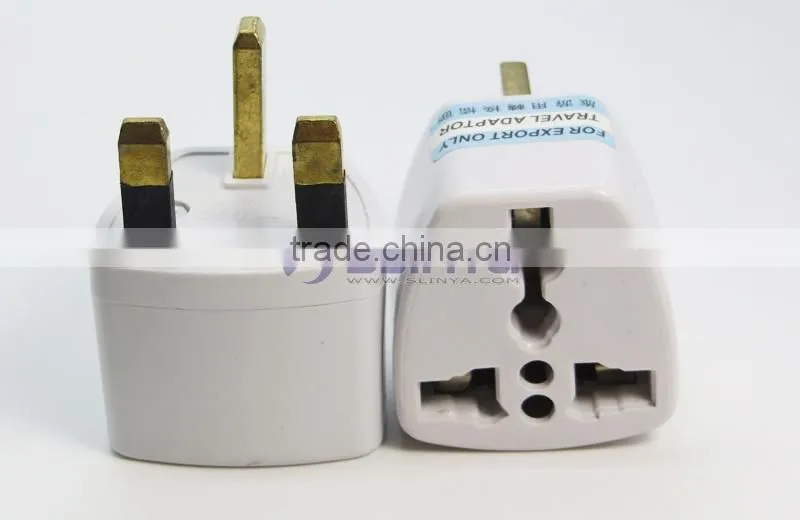 Wholesales Cheap Price AU US EU to UK Adapter Converter 3 Pin AC Power Plug Adaptor Connector