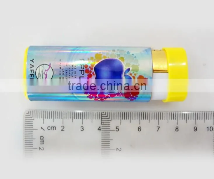 novelty gas refill electronic windproof cigarette lighter with custom picture